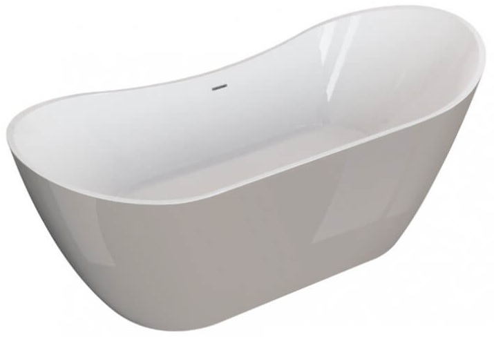 Polimat Abi baignoire autoportante 180x80 cm ovale bicolore 00403