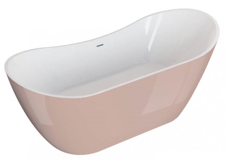 Polimat Abi baignoire autoportante 180x80 cm ovale bicolore 00405