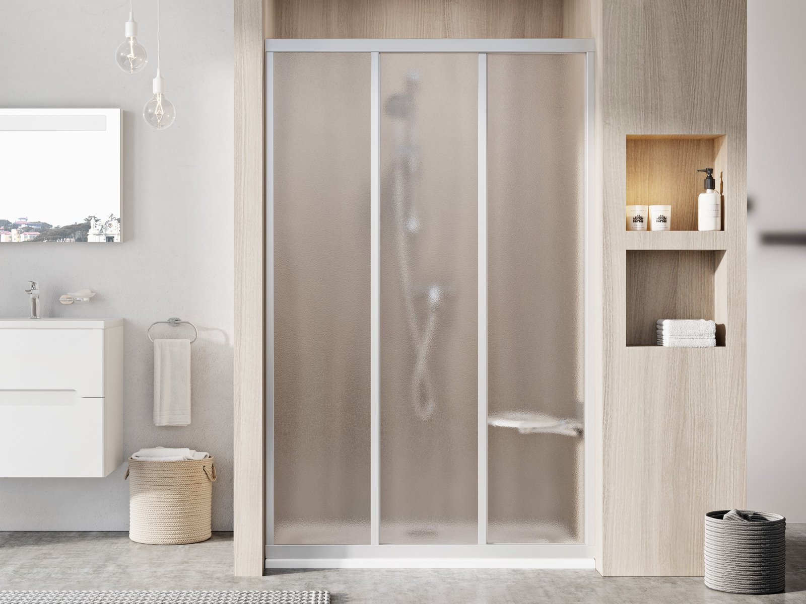 Ravak Supernova porte de douche 90 cm coulissant satin mat/ 00V70UR2ZG