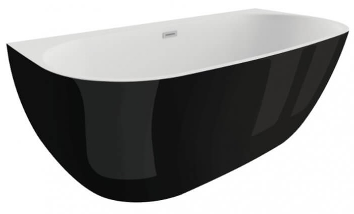 Polimat Risa baignoire murale 170x80 cm ovale bicolore 00442