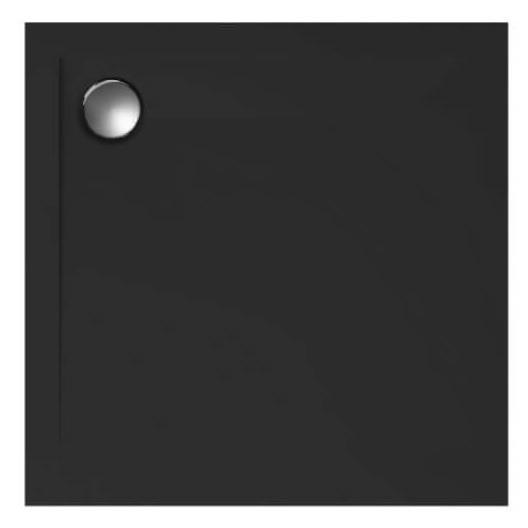 Polimat Geos receveur de douche carré 90x90 cm noir 00377