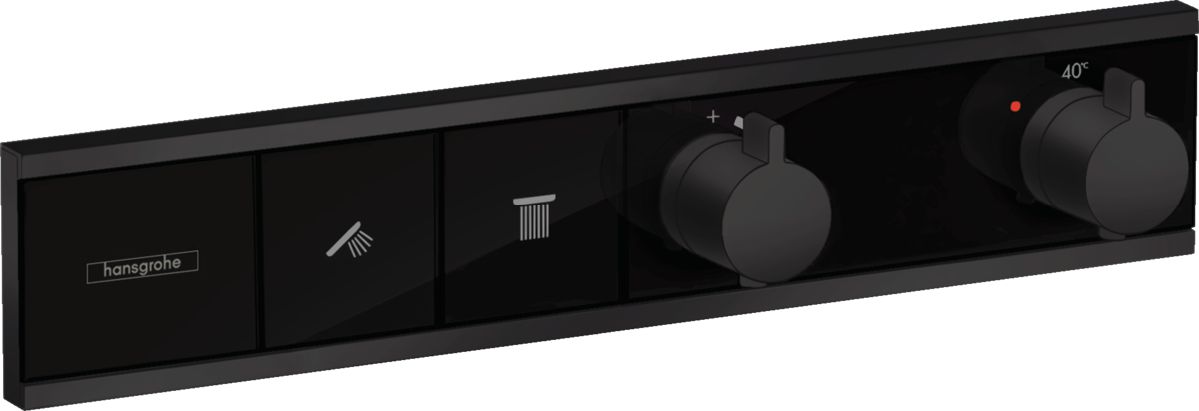 Hansgrohe RainSelect mitigeur bain-douche encastrée avec thermostat noir 15380670