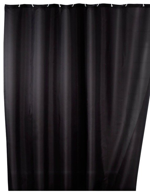 Wenko rideau de douche 200x180 cm noir 20043100