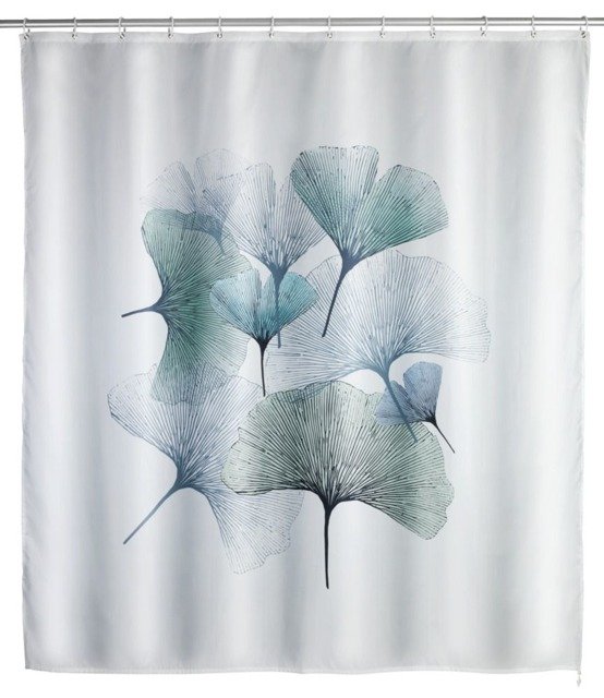 Wenko Gingko rideau de douche 200x180 cm blanc-multicolore 24344100