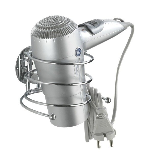 Wenko Turbo-Loc rund Stahl support pour sèche-cheveux || 18770100