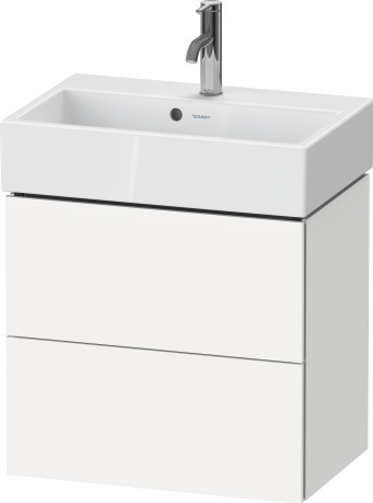 Duravit L-Cube armoire 58.4x39.1x54.4 cm sous-lavabo suspendu blanc LC621901818