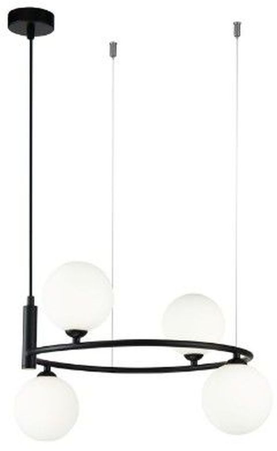 Maytoni Ring lampe suspendue 4x25 W noir MOD013PL-04B