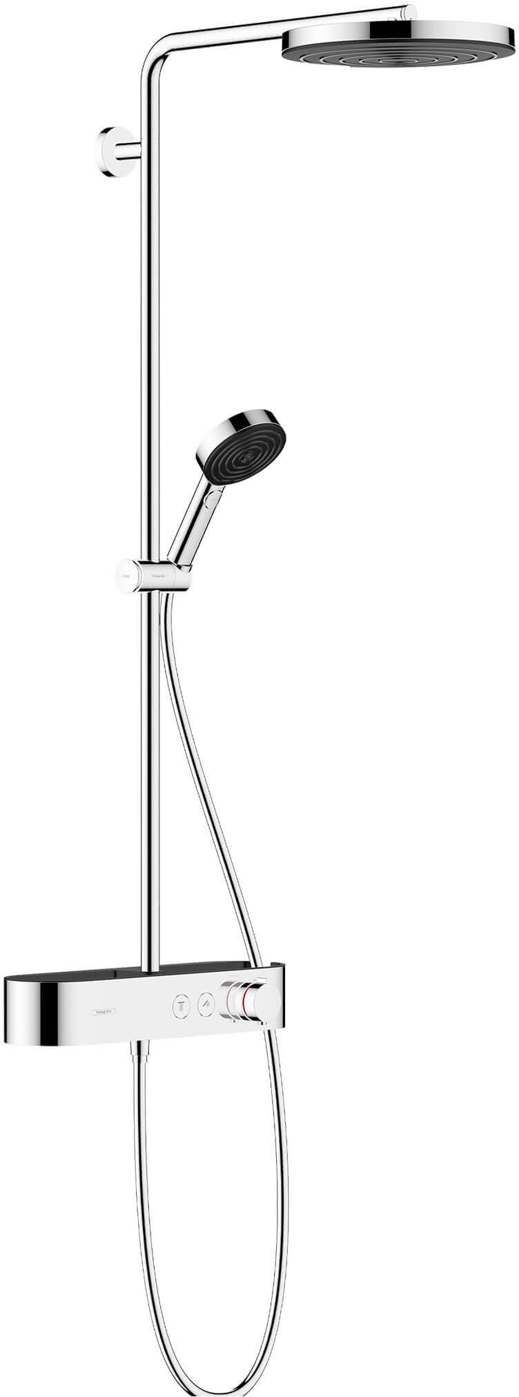 Hansgrohe Pulsify S ensemble de douche mural avec thermostat oui chrome 24220000