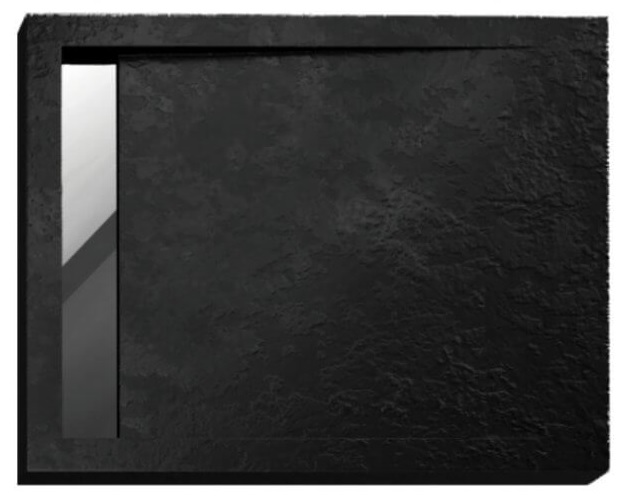 Polimat West New receveur de douche rectangulaire 120x100 cm noir 00329