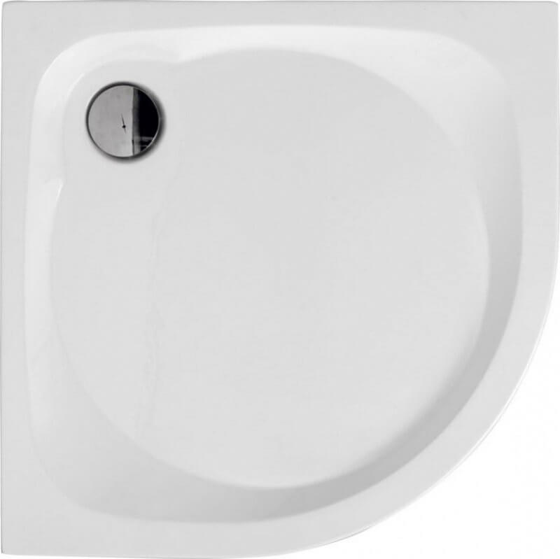 Polimat Nowy Styl receveur de douche semi-circulaire 80x80 cm blanc 00617