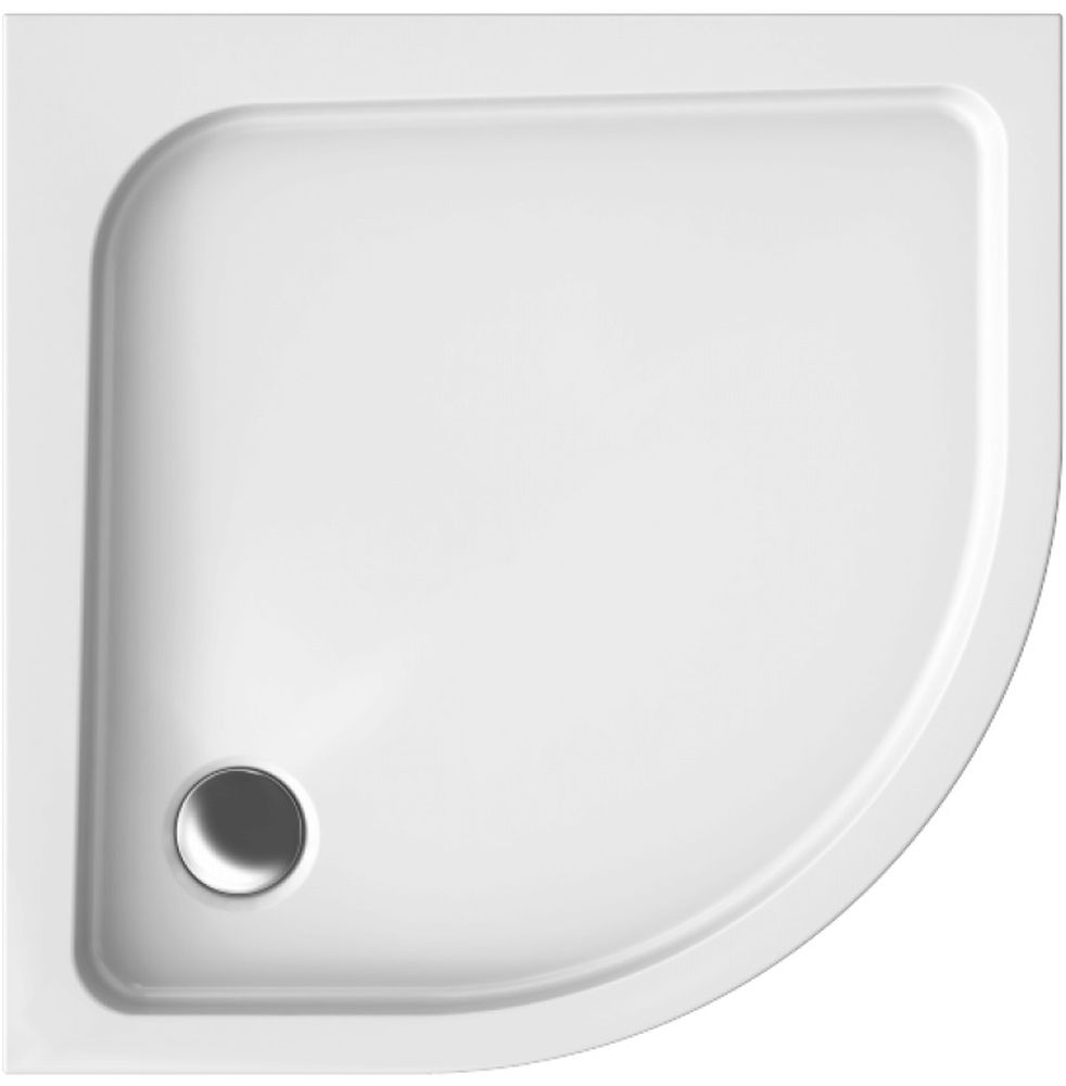 Polimat Pako receveur de douche semi-circulaire 80x80 cm blanc 00094