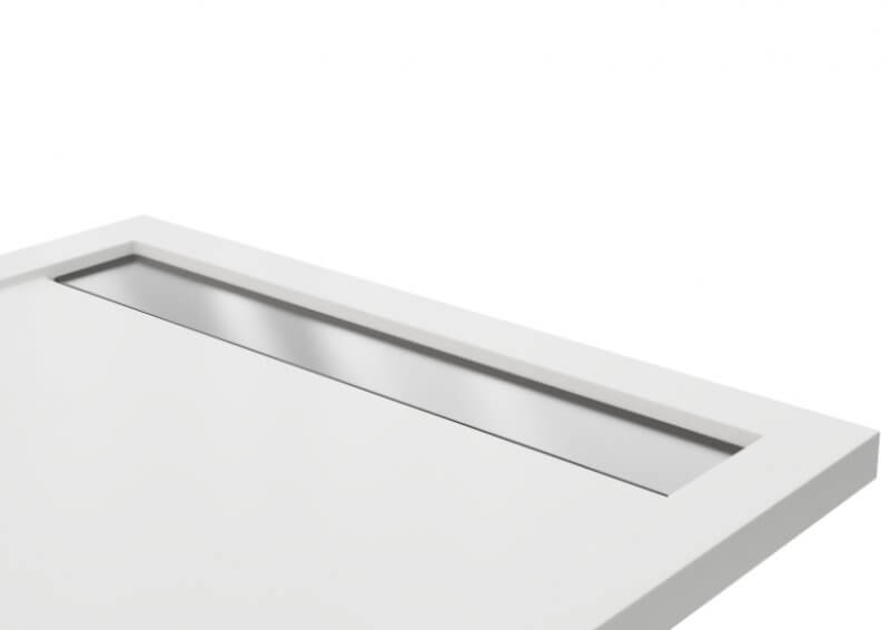 Polimat West New grille d'évacuation de douche 75.5 cm acier 00356