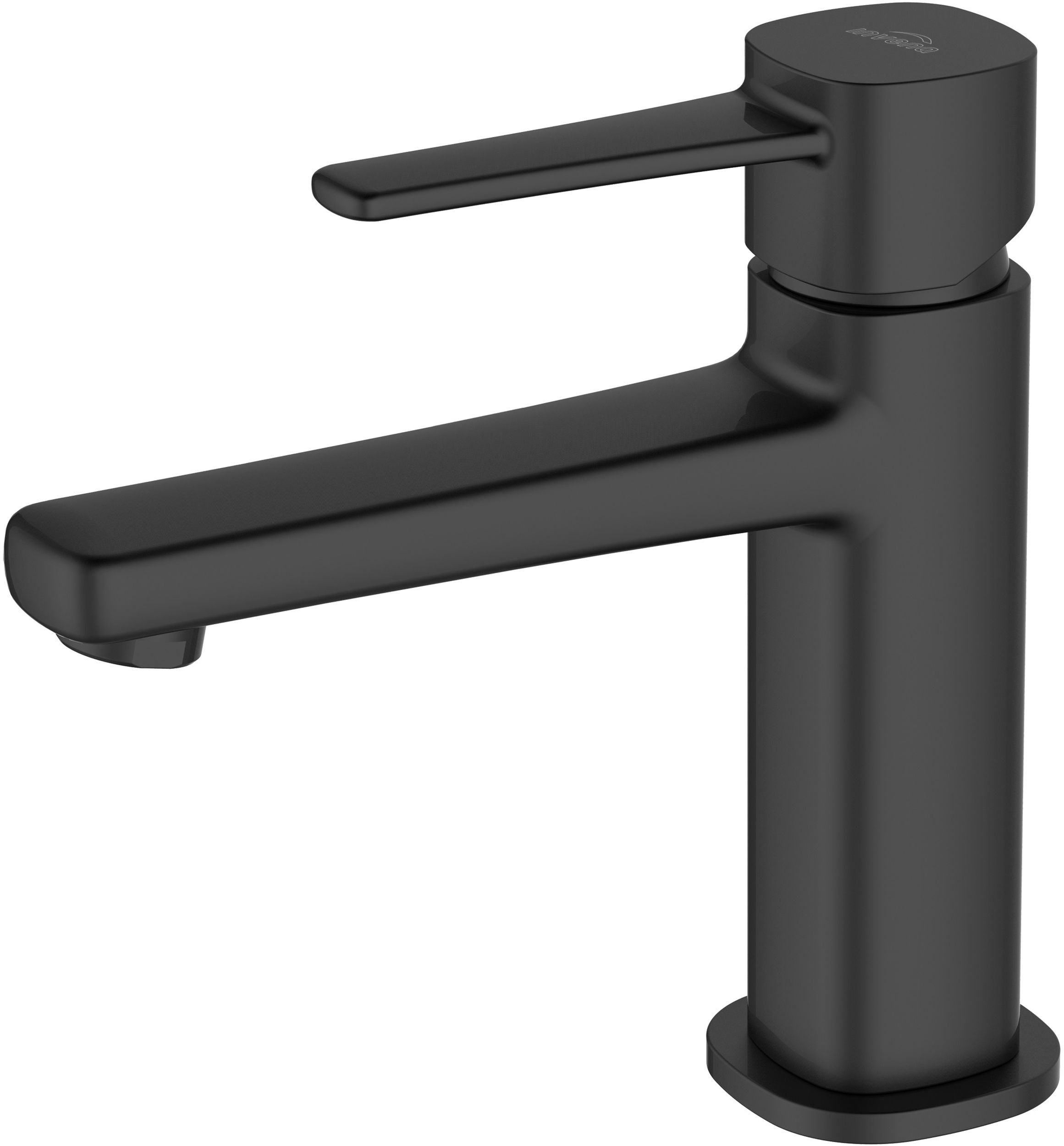 Invena Glamour mitigeur de lavabo sur pied noir BU-02-004