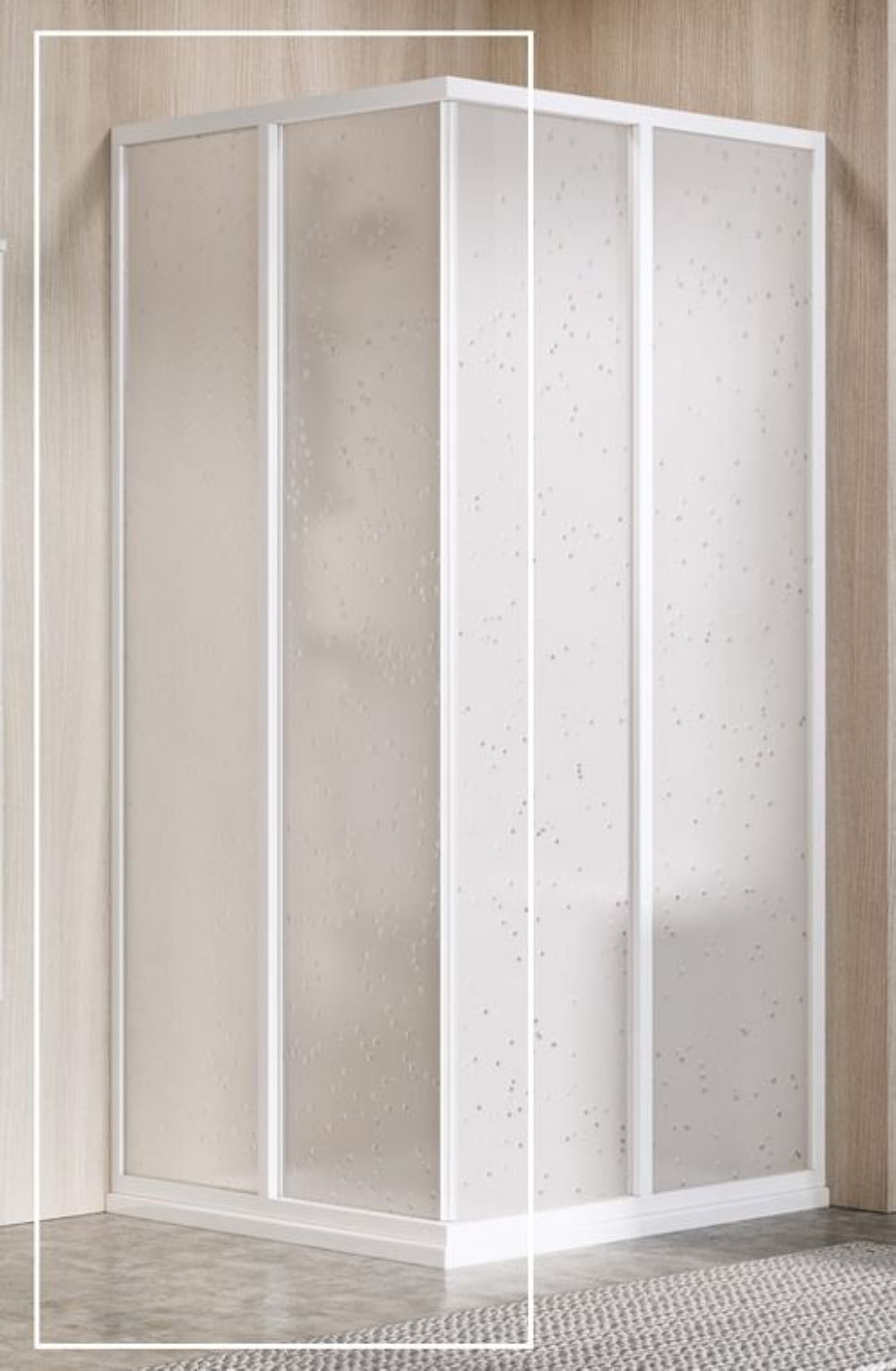 Ravak Supernova porte de douche 100 cm coulissant blanc mat/polystyrène 14VA01O211