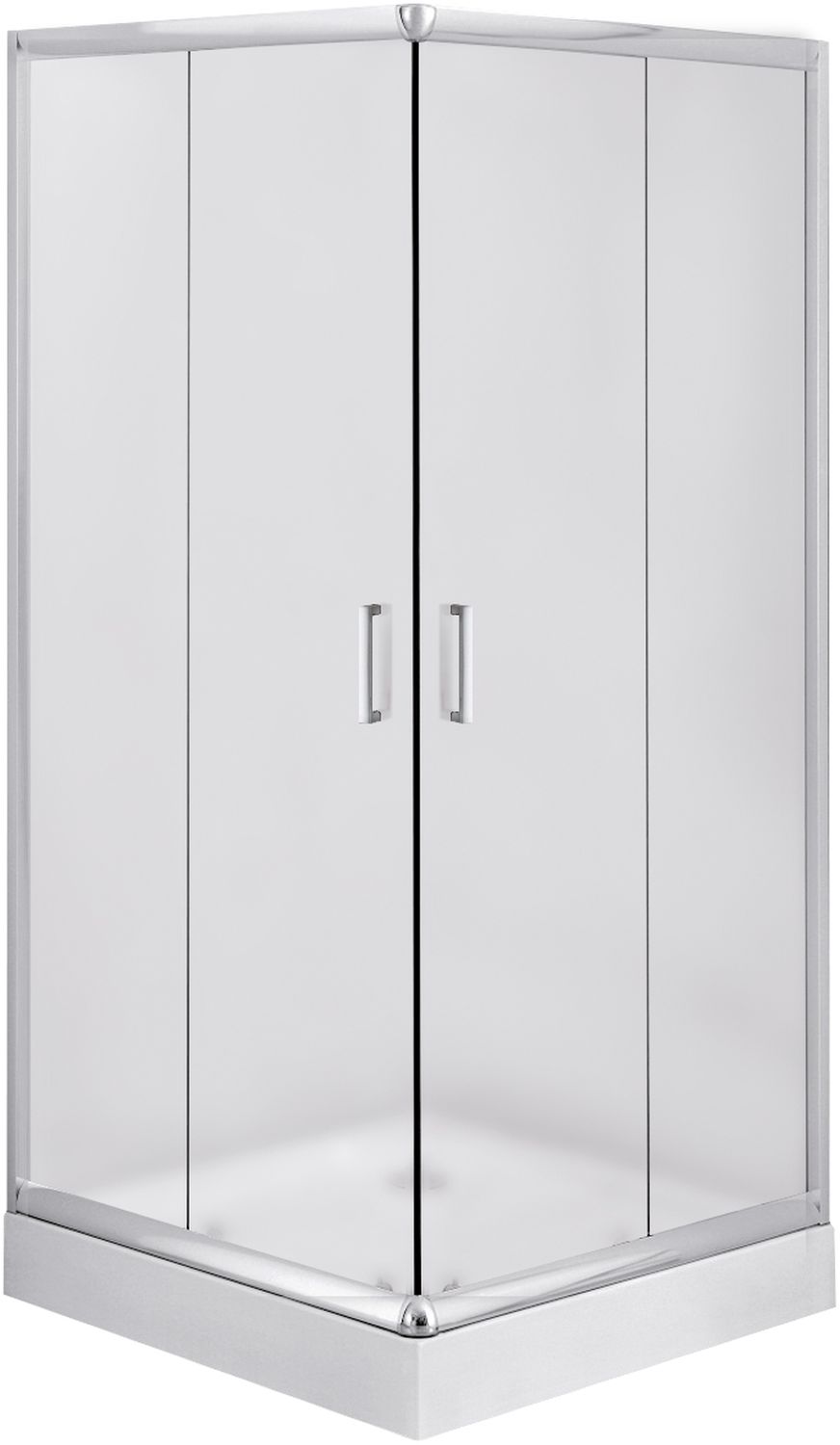 Set cabine de douche Deante Funkia KYC_641K, receveur de douche carré Deante Corner KTC_041B, NHC_025C