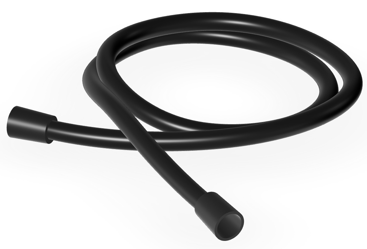 Zucchetti Helm tuyau de douche 150 cm noir Z94120.XP81