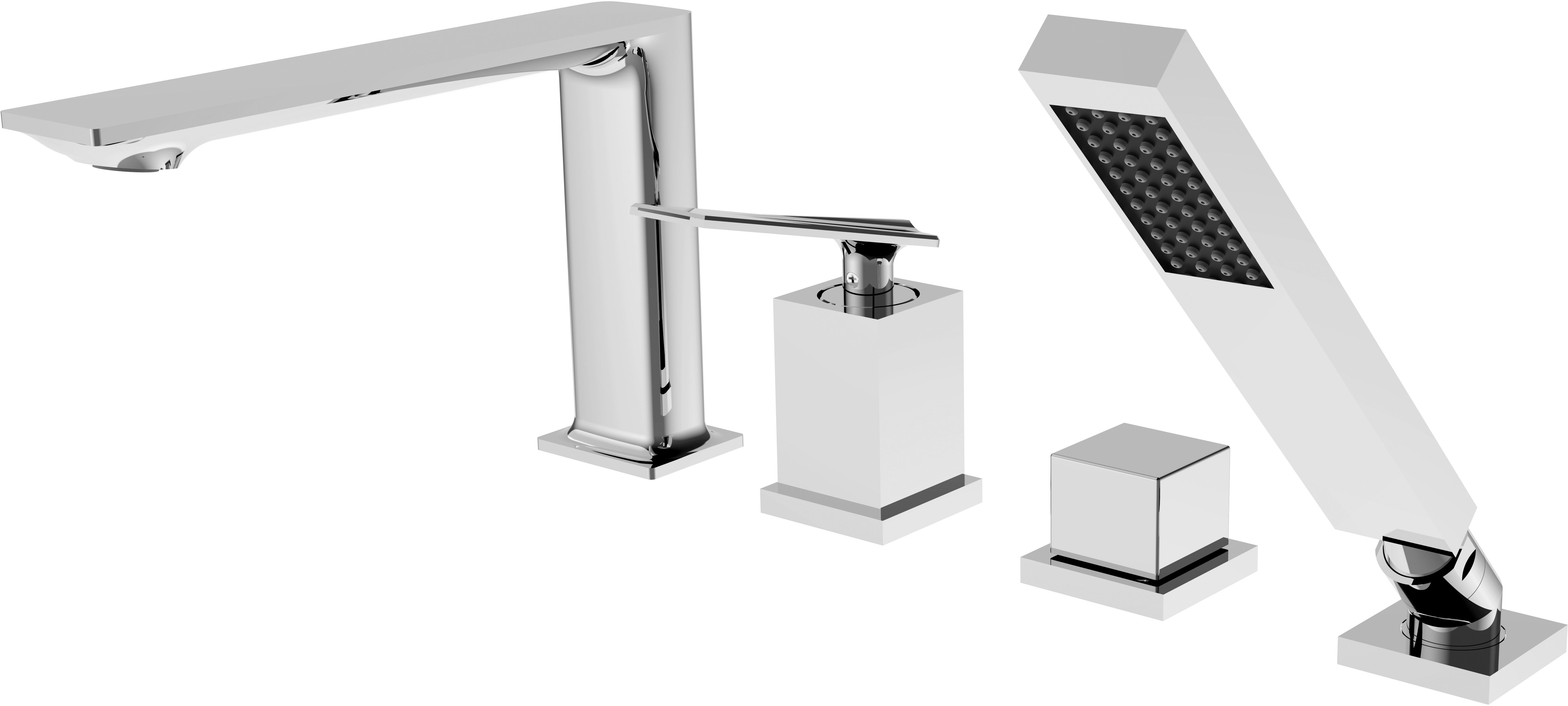 Besco Aspira mitigeur bain-douche pour baignoire chrome BW-A4-CH