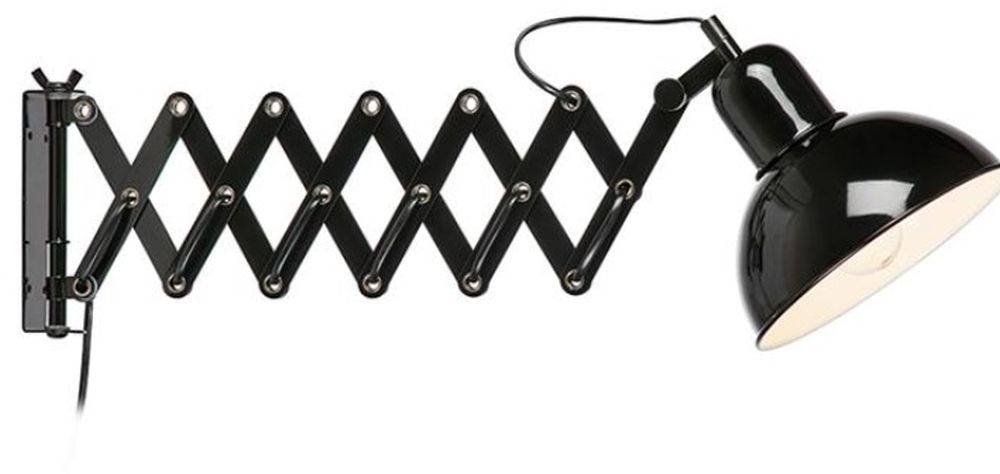 Markslöjd Riggs applique murale 1x60 W noir 108105