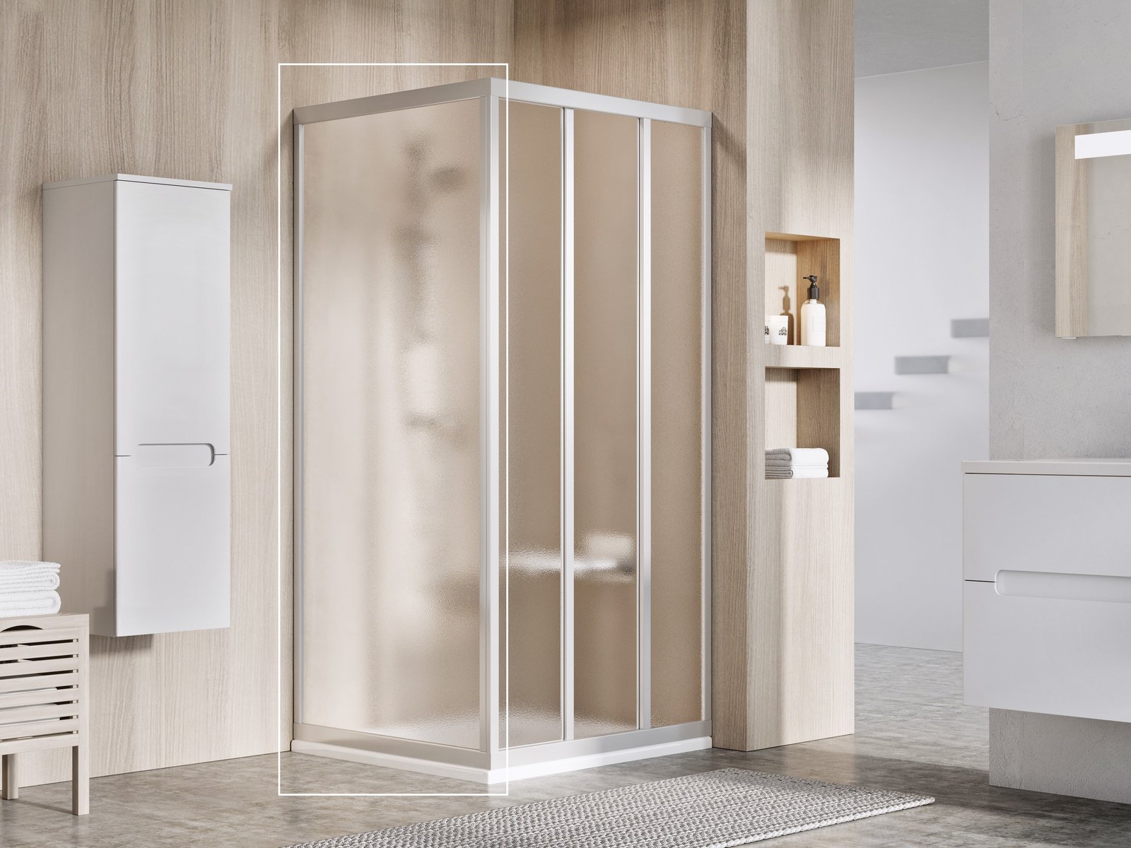 Ravak Supernova paroi de douche 80 cm satin mat/ 94040UR2ZG