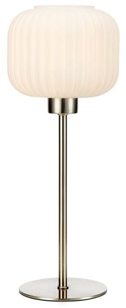 Markslöjd Sober lampe de table 1x40 W blanc-acier 108121