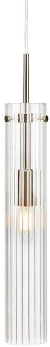 Markslöjd Tubo lampe suspendue 1x40 W acier-transparent 108112