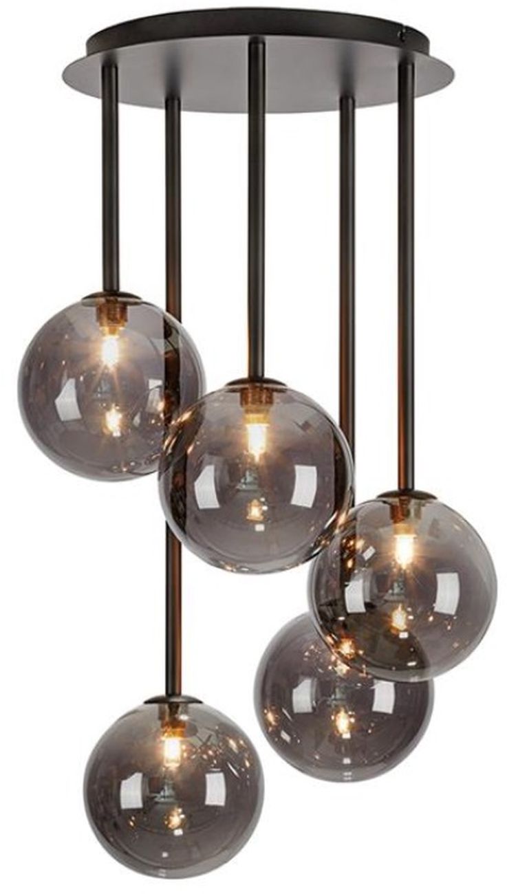 Markslöjd Universe lampe suspendue 5x20 W noir-fumé 108111