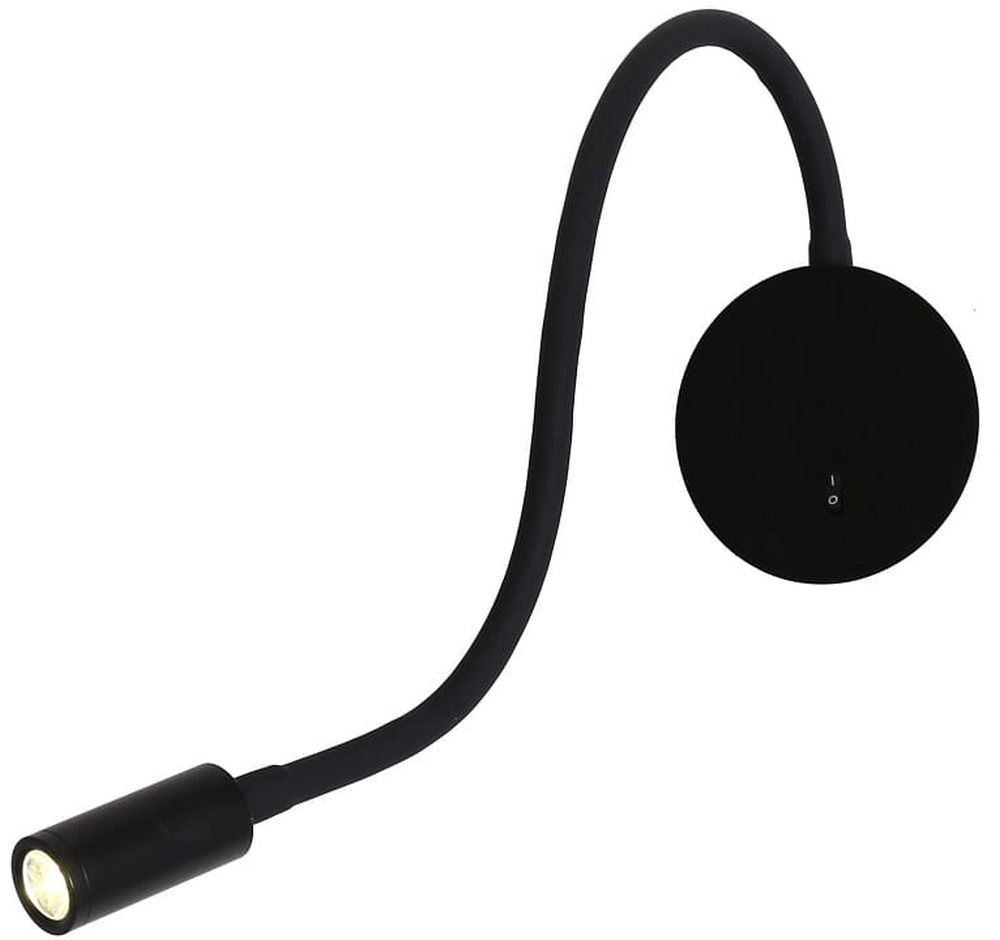 Light Prestige Senise applique murale 1x3 W noir LP-2021/1WBK