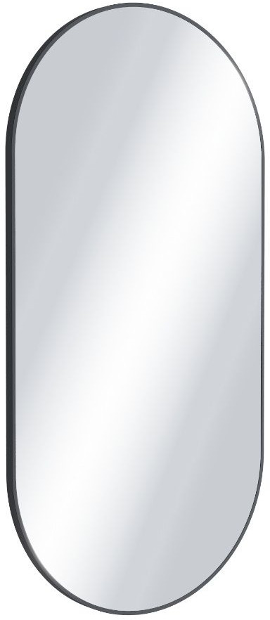 Excellent Revia miroir 50x100 cm ovale noir DOEX.RE100.050.BL