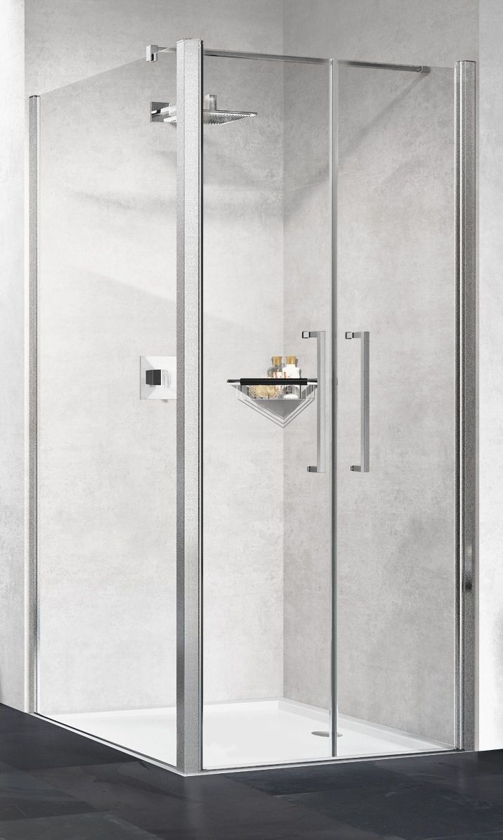 Novellini Young paroi de douche 89 cm argenté brillant/verre transparent Y2F2B89-1B