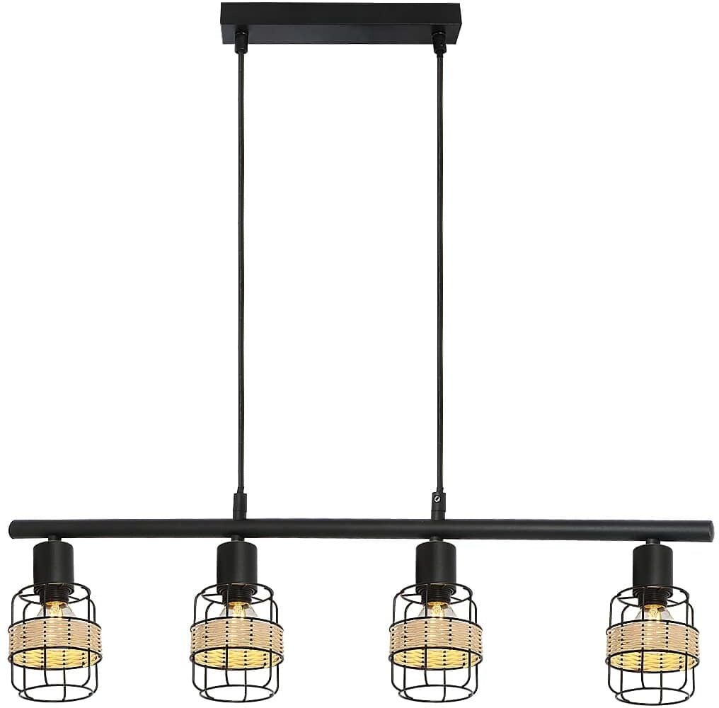 Rabalux Indiana lampe suspendue 4x25 W noir 5284