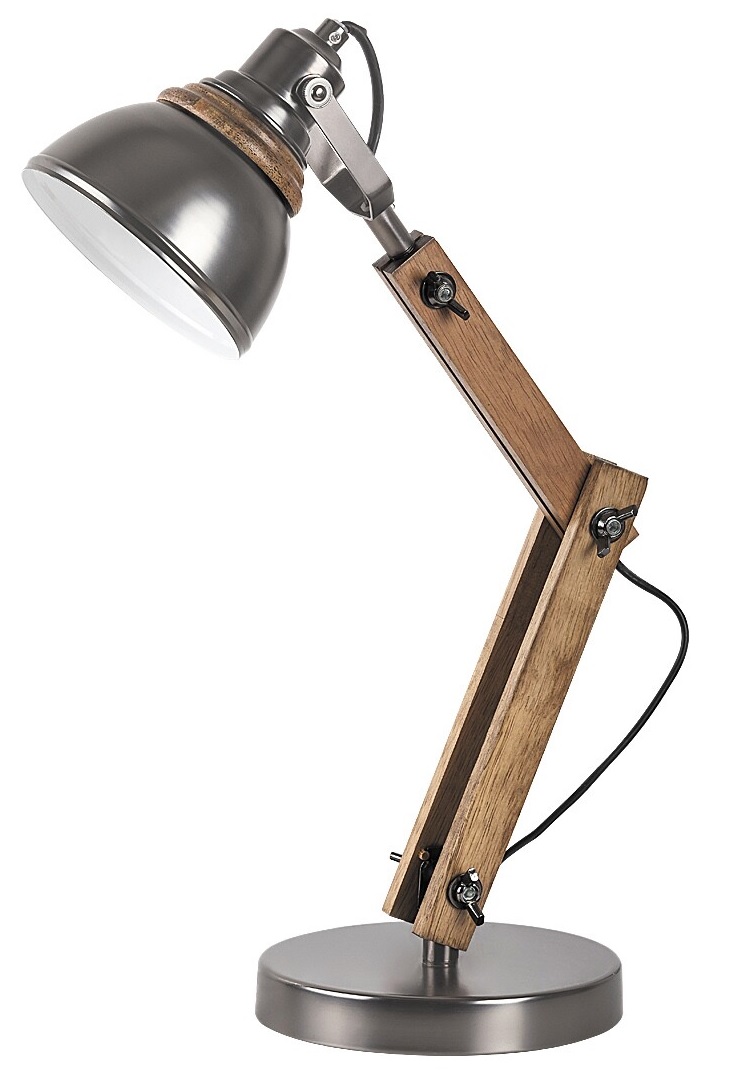 Rabalux Aksel lampe de bureau 1x15 W bois-graphite 4199