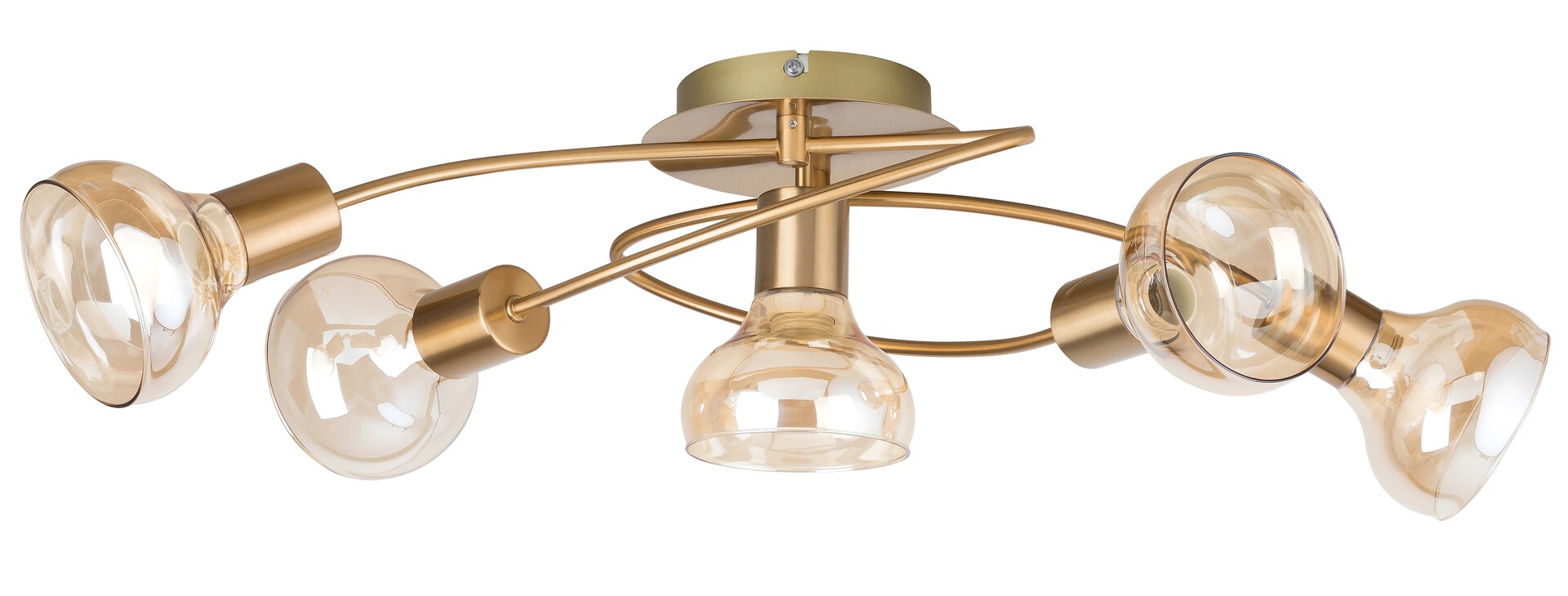 Rabalux Holly plafonnier 5x40 W laiton-ambré 5552