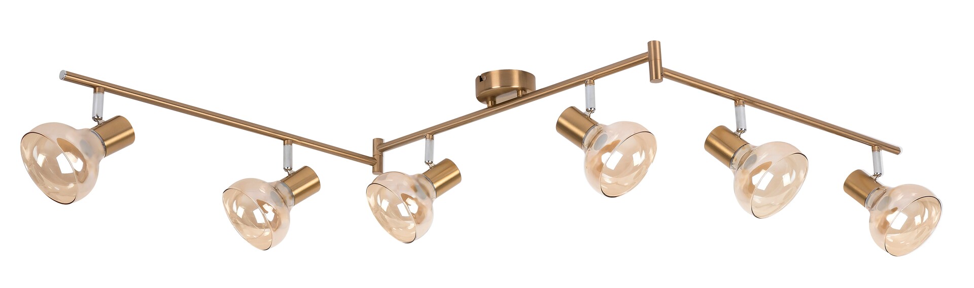 Rabalux Holly plafonnier 6x40 W laiton-ambré 5553