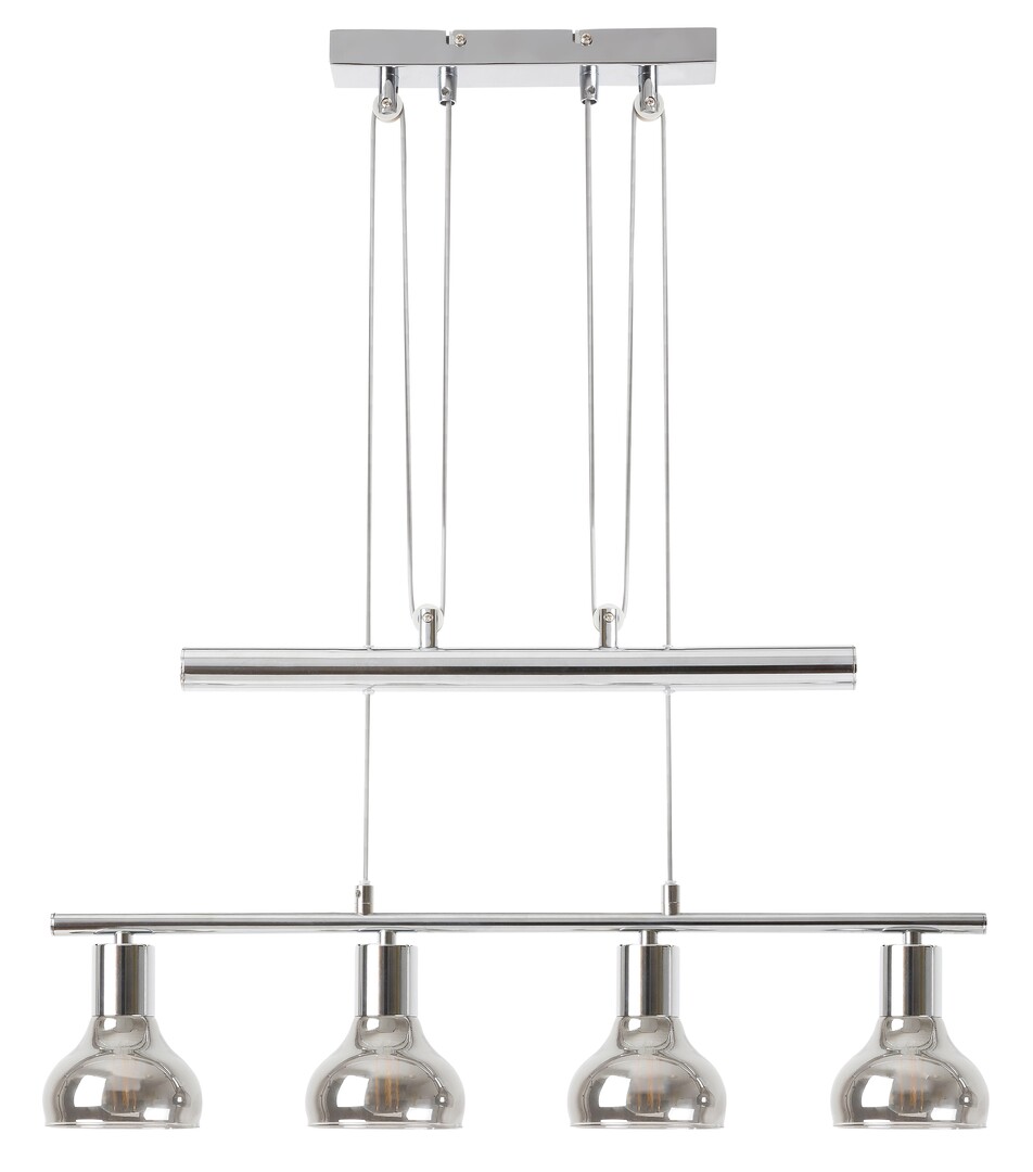 Rabalux Holly lampe suspendue 4x40 W chrome-fumé 5560
