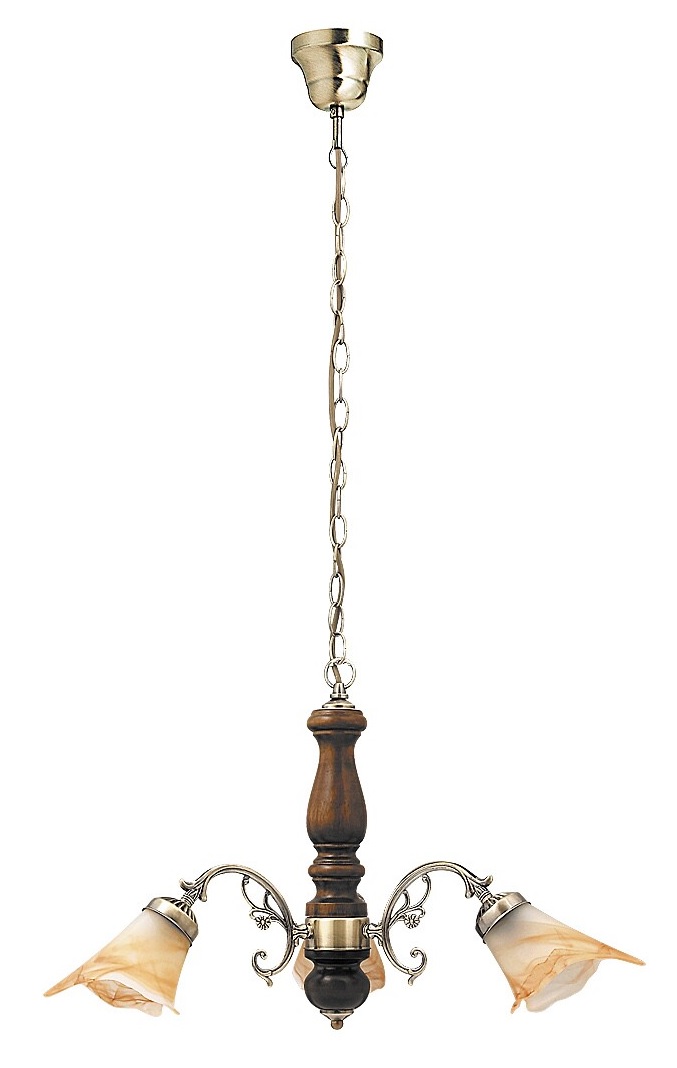 Rabalux Rustic 3 lampe suspendue 3x40 W laiton-marron 7093