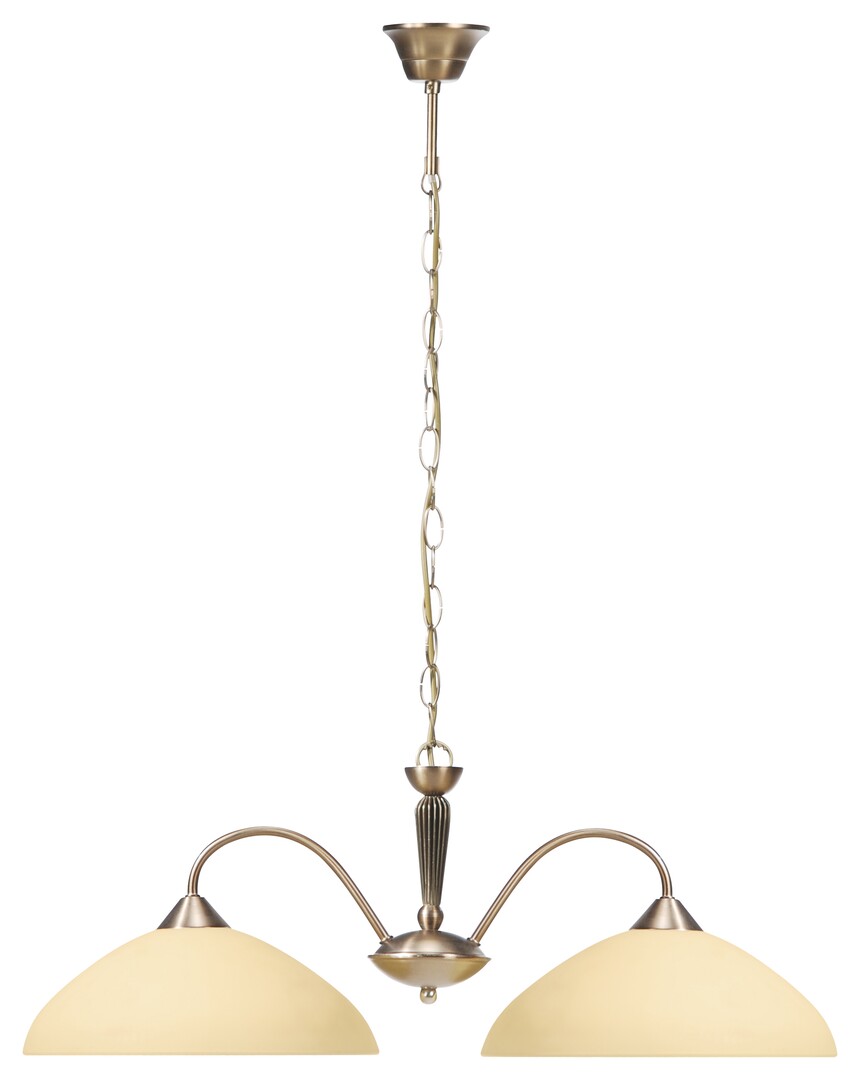 Rabalux Regina lampe suspendue 2x60 W laiton-crème 8177