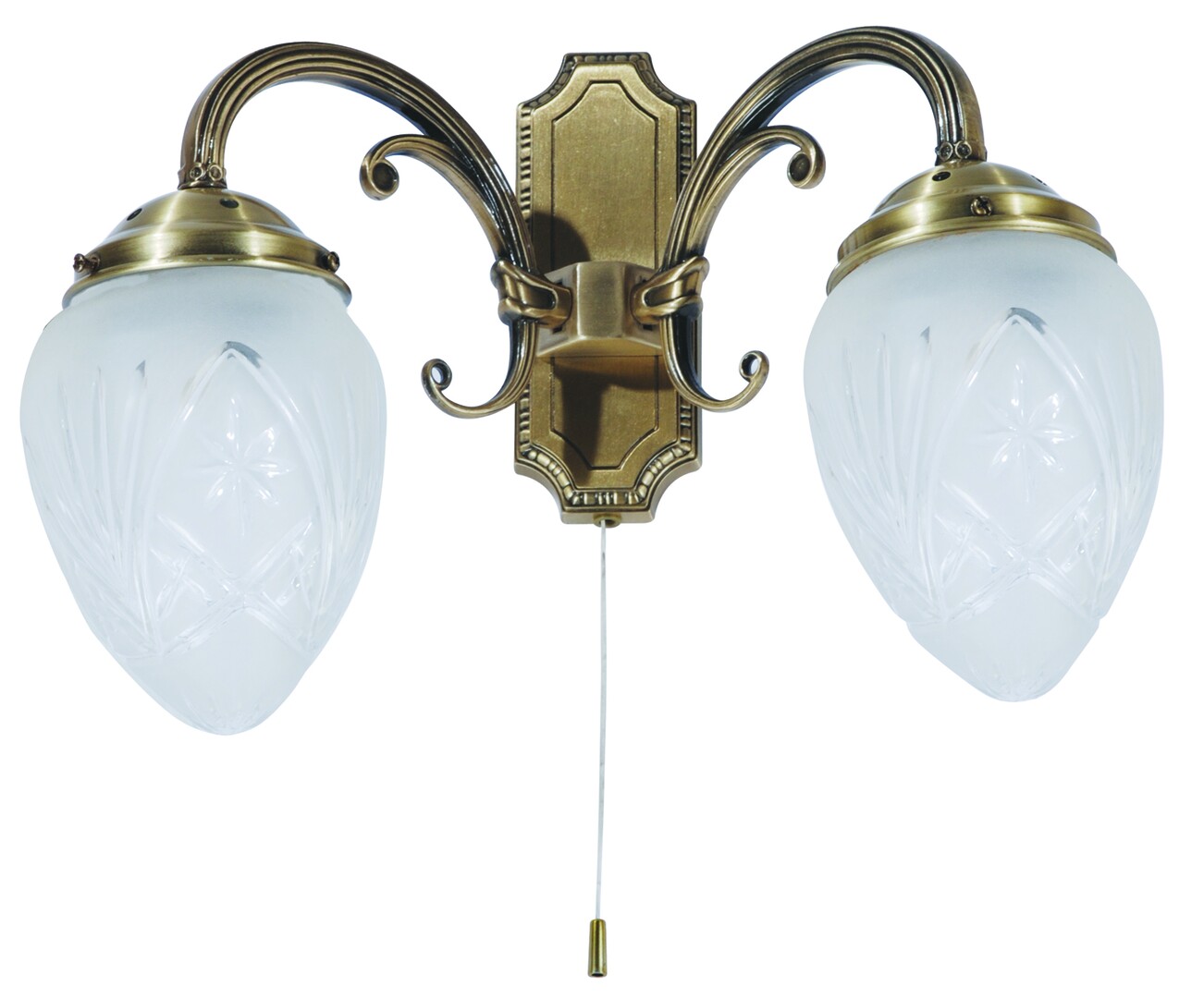 Rabalux Annabella applique murale 2x40 W blanc-laiton 8632