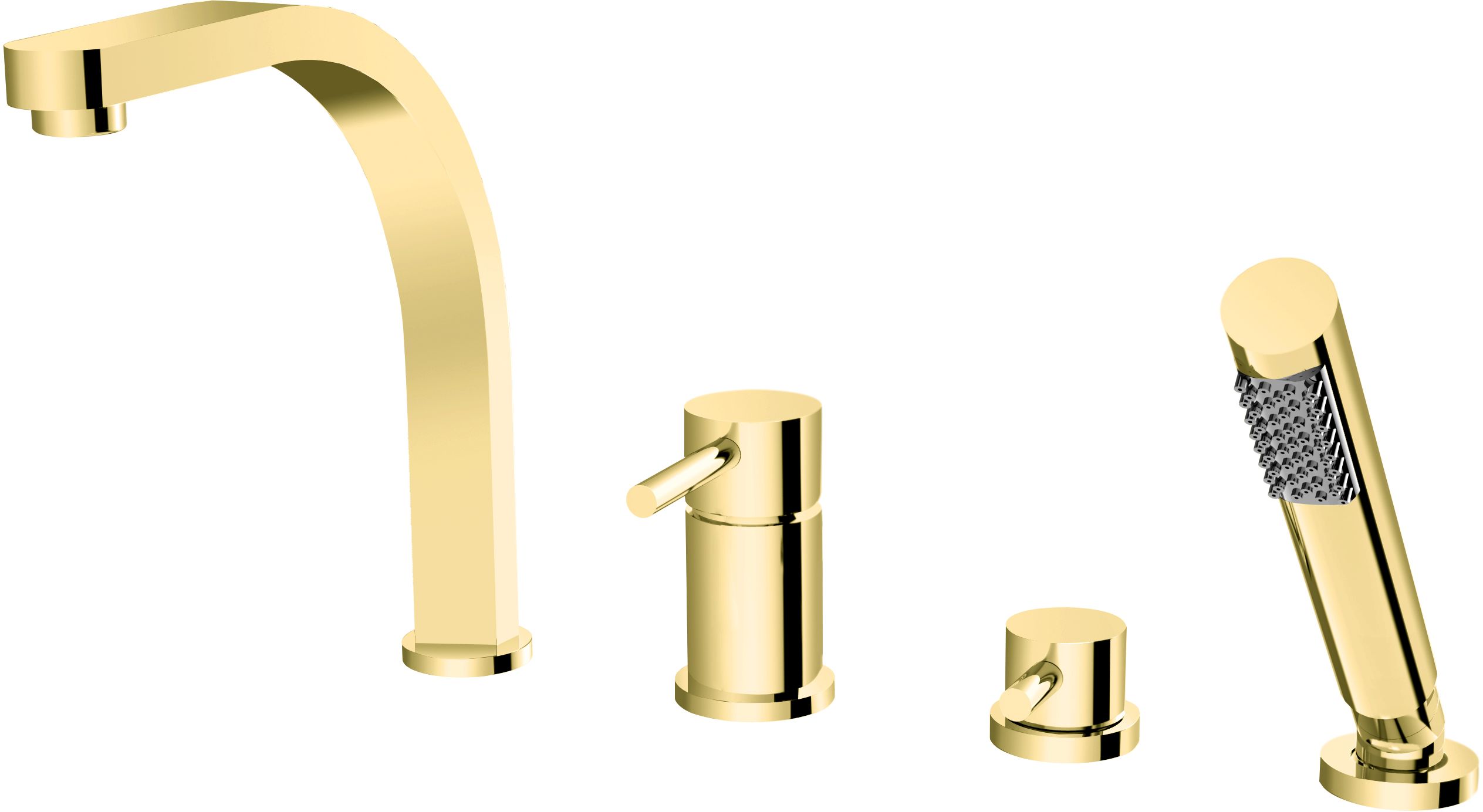 Besco Decco mitigeur bain-douche pour baignoire doré BW-D4-ZL