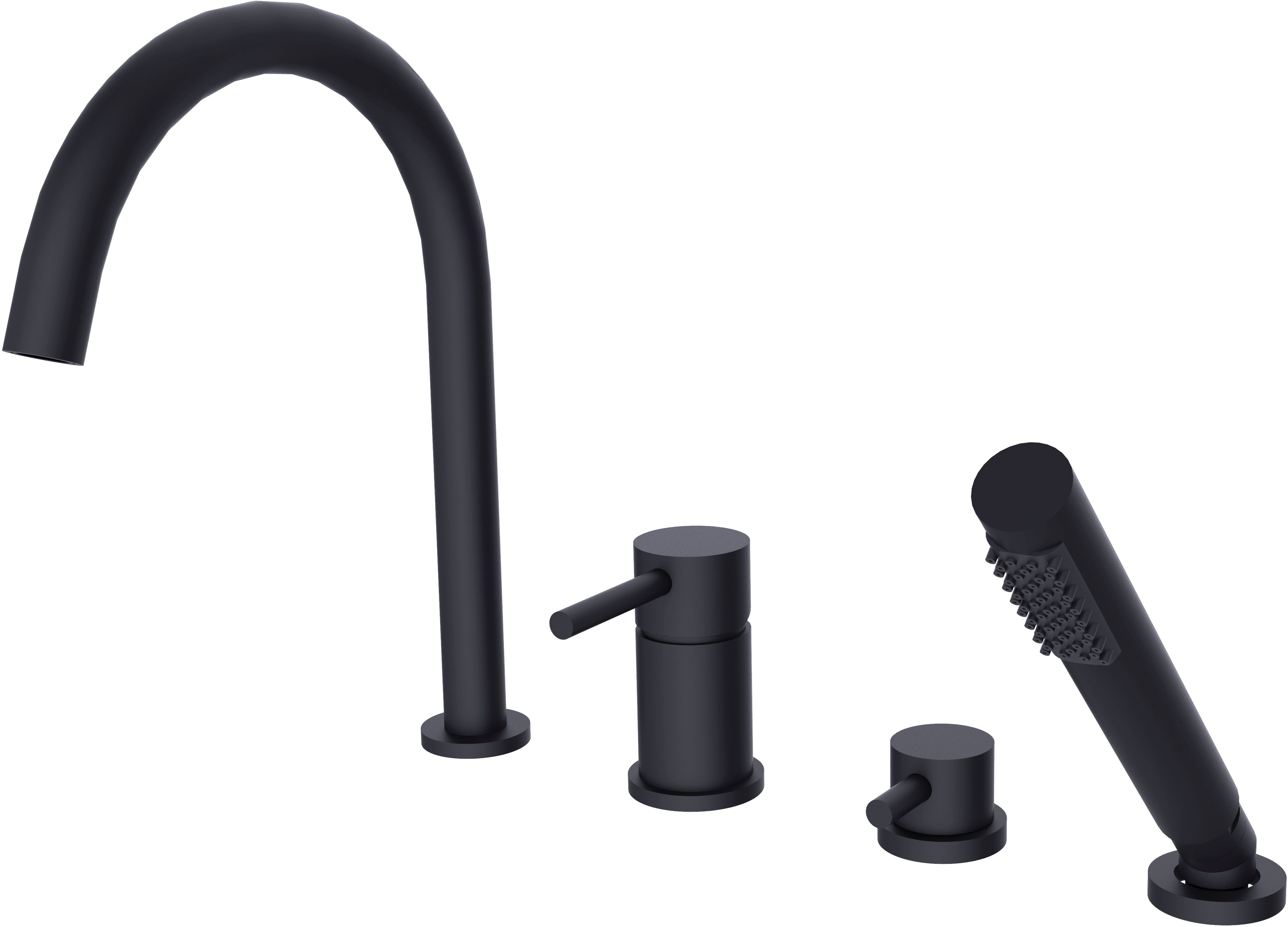 Besco Illusion mitigeur bain-douche pour baignoire noir BW-I4-CZ