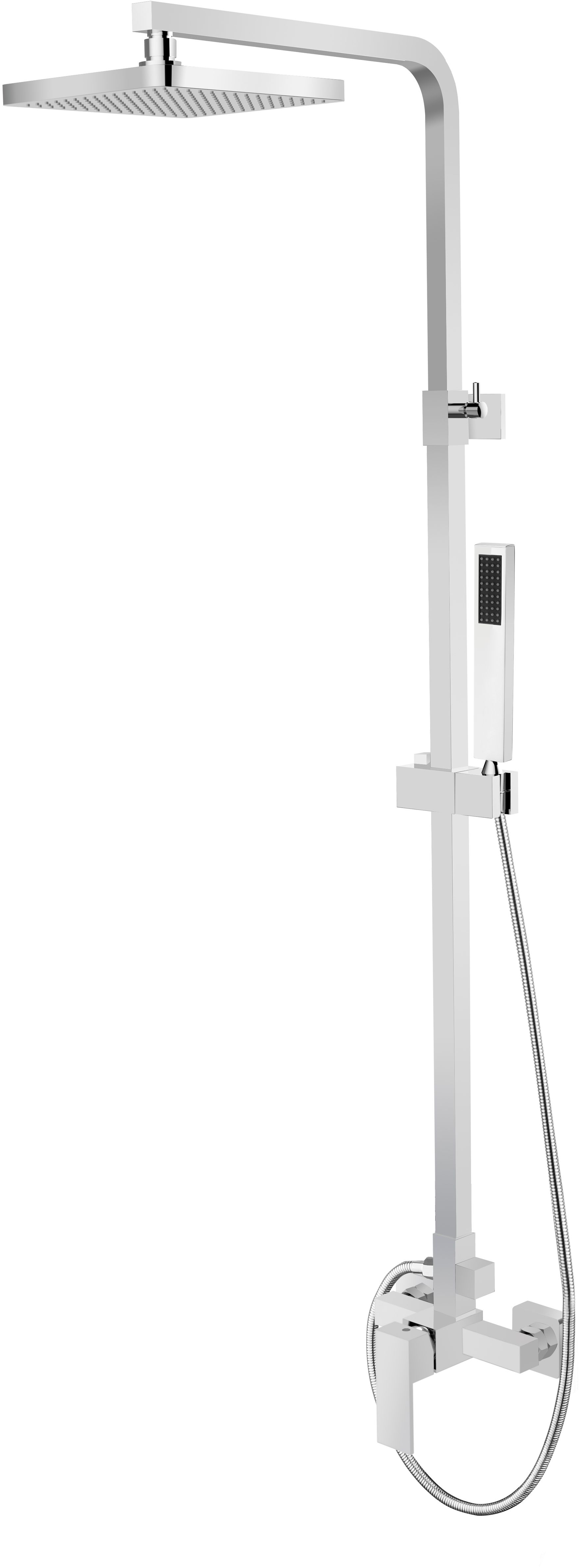 Besco Modern Varium ensemble de douche mural oui chrome BP-MVN-CH
