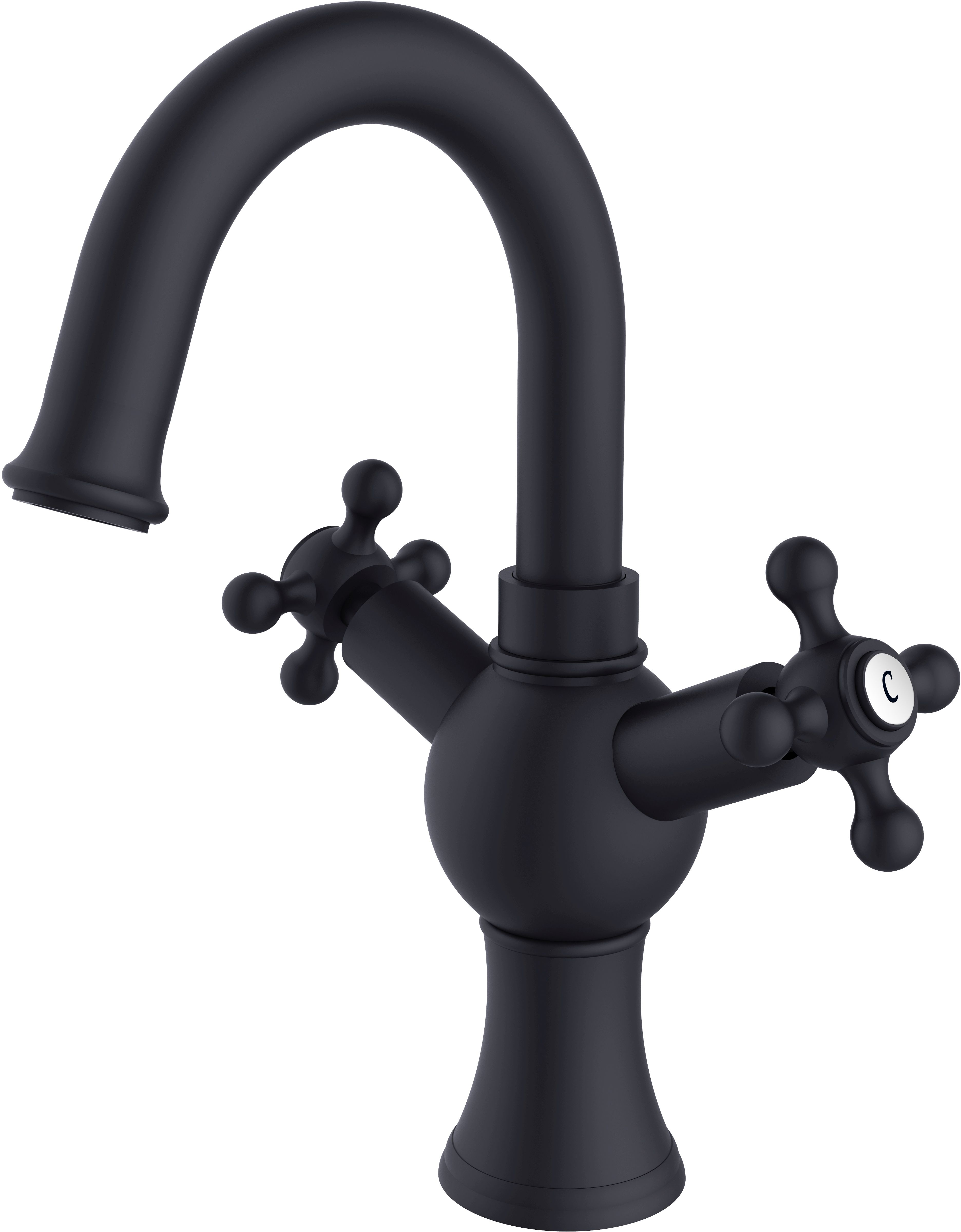 Besco Retro mitigeur de lavabo sur pied noir BU-RII-CZ