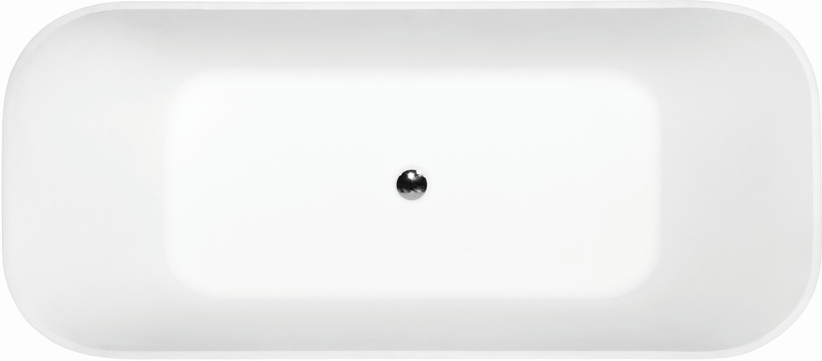 Besco Assos S-Line baignoire autoportante 159.4x70 cm rectangulaire blanc #WMD-160-AL