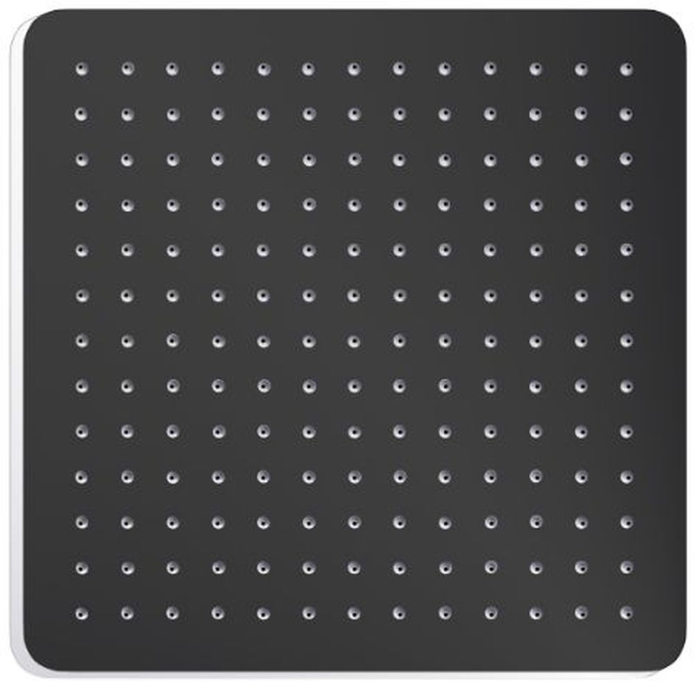 Excellent Slim douche à effet de pluie 20x20 cm carrée noir AREX.3022BL