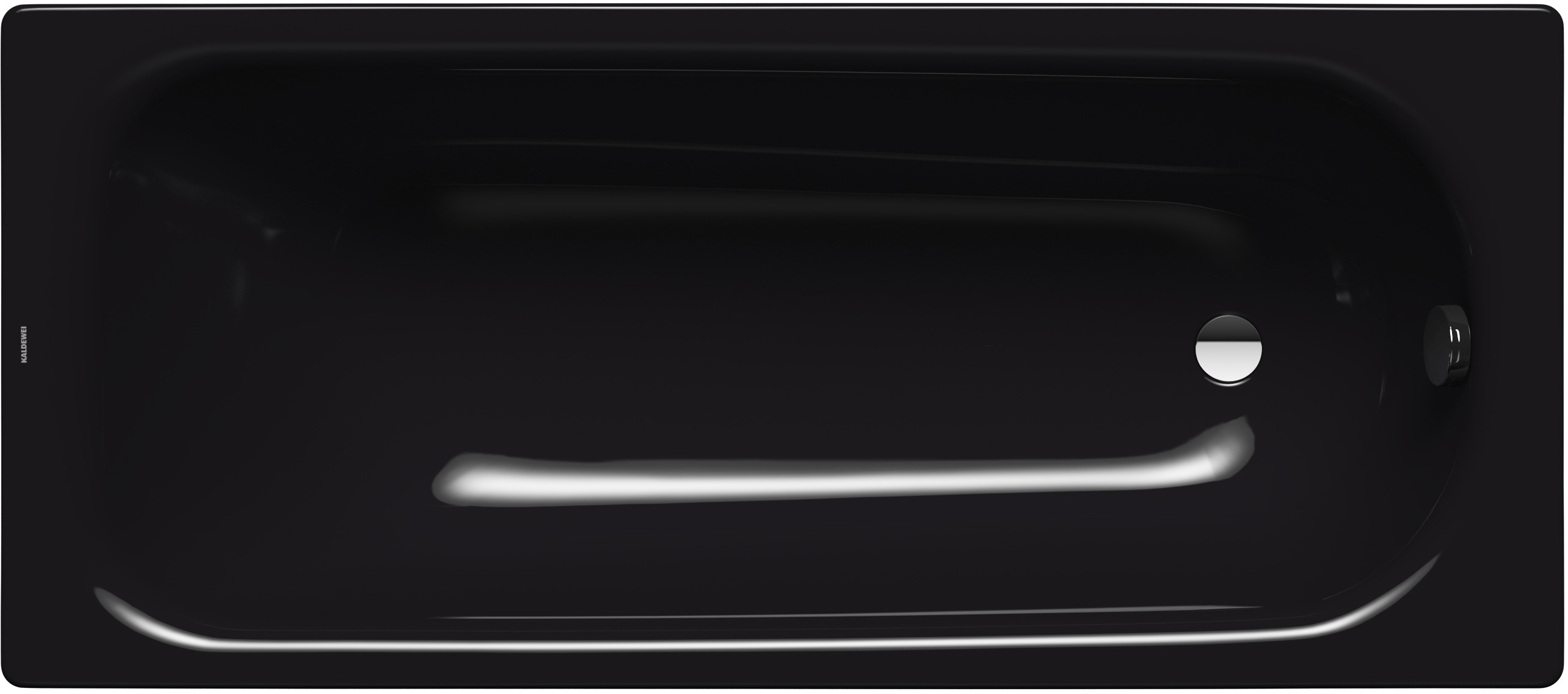 Kaldewei Saniform Plus baignoire rectangulaire 160x70 cm noir 111700013701