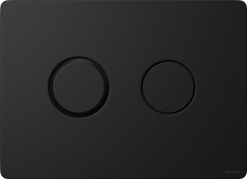 Cersanit Accento Circle bouton de chasse d'eau pour WC noir K97-425