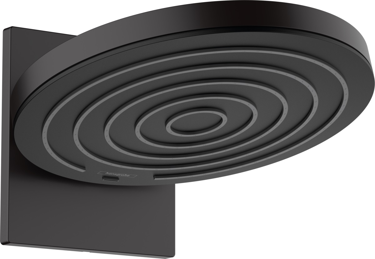 Hansgrohe Pulsify douche à effet de pluie 26x26 cm circulaitre noir 24150670