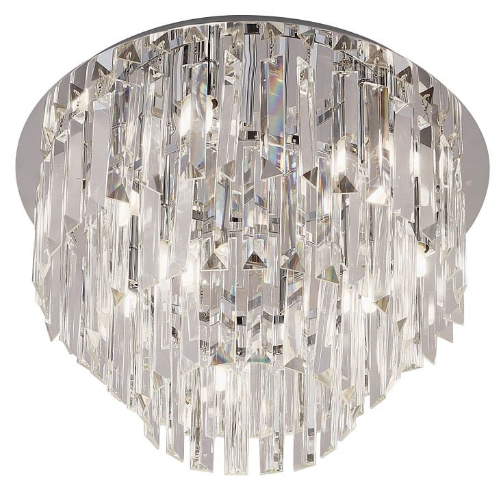 MaxLight Monaco plafonnier x40 W chrome-transparent C0136