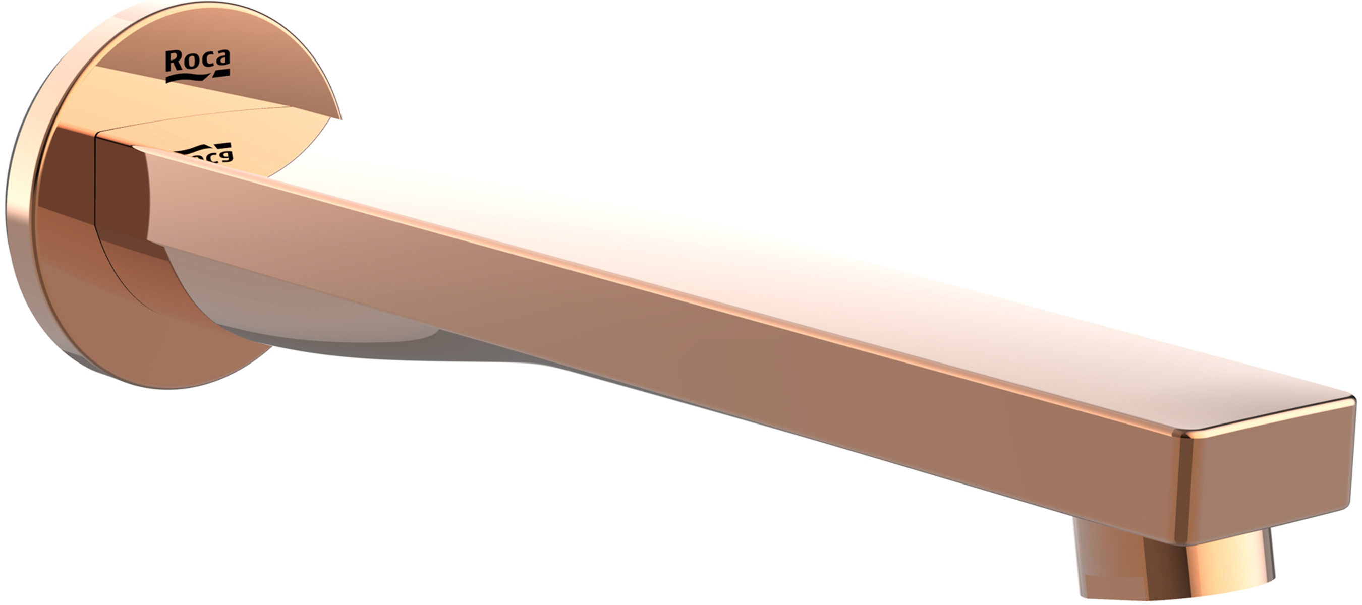 Roca Escuadra bec pour mitigeur de baignoire doré A5253089RG