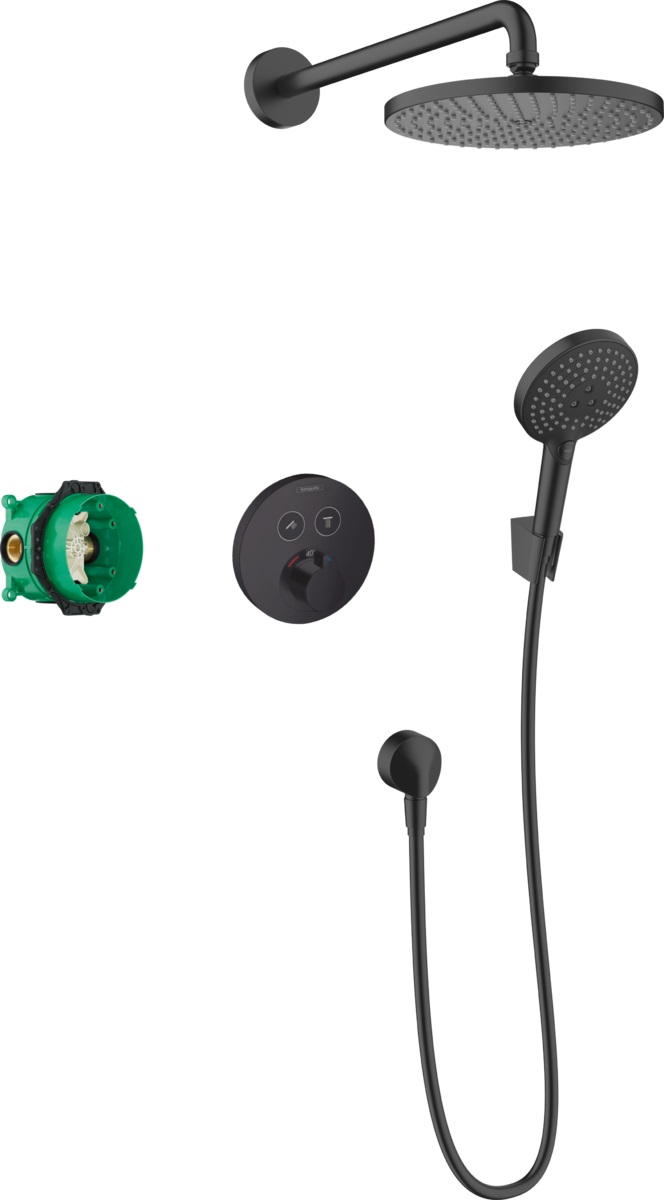 Hansgrohe Raindance ensemble de douche encastré avec thermostat oui noir 27959670