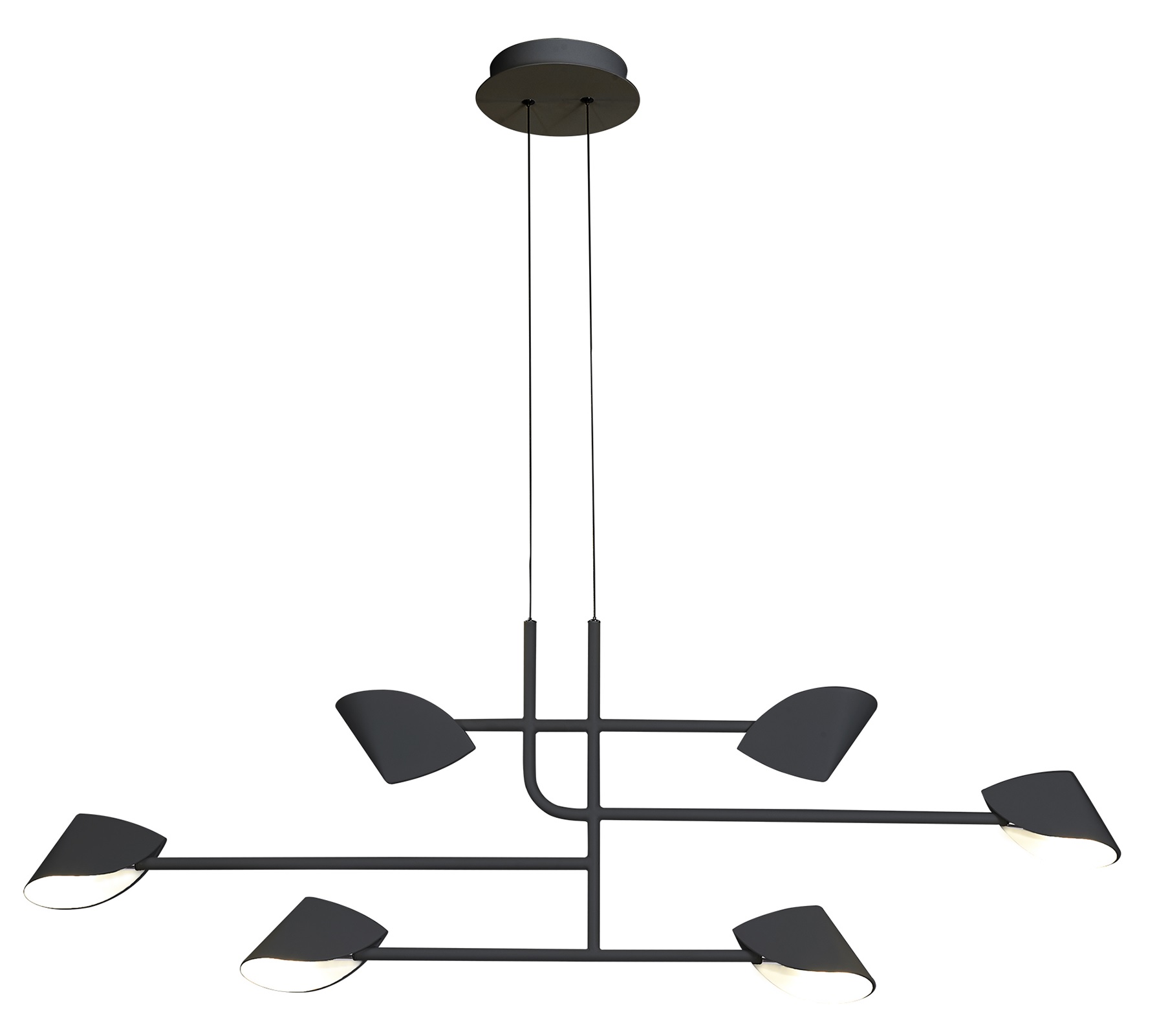 Mantra Capuccina lampe suspendue 6x45 W noir 7579